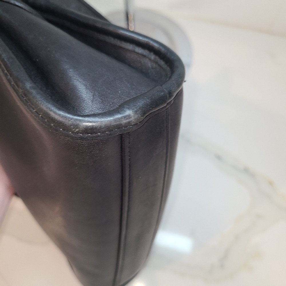 Coach Vintage 1988-93 Austin Black Leather Shoulder Bag 9909 - Picture 13 of 15